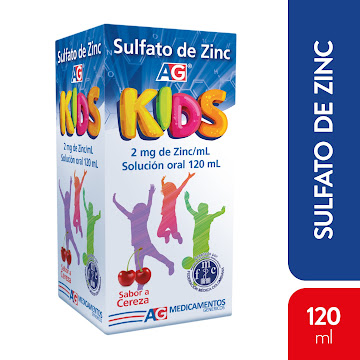 Sulfato Zinc 2 mg Solución Oral Cereza Frasco x 120 ml  