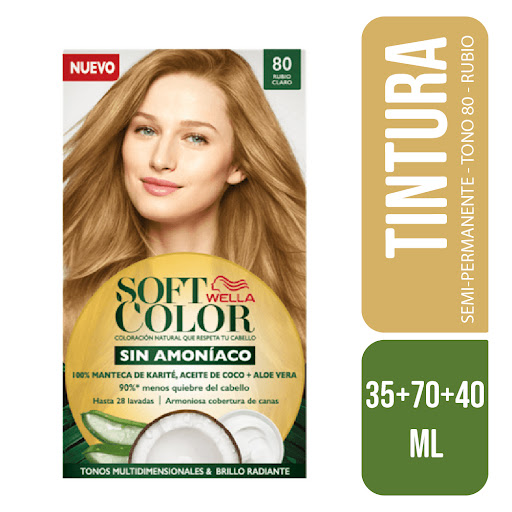 Tinte Wella Soft Color Rubio N°80 Sin Amoniaco x 1 und