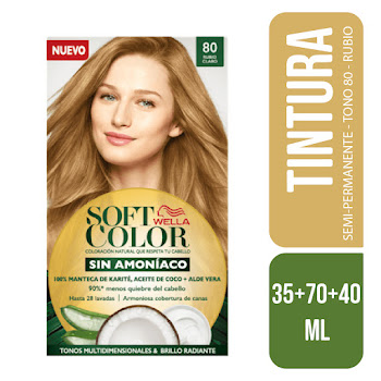 Tinte Wella Soft Color Rubio N°80 Sin Amoniaco x 1 und  