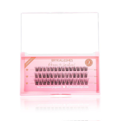 Pestañas Postizas Individuales Press-On Soft Natural -3 Lineas Bryka Caja x 36 und
