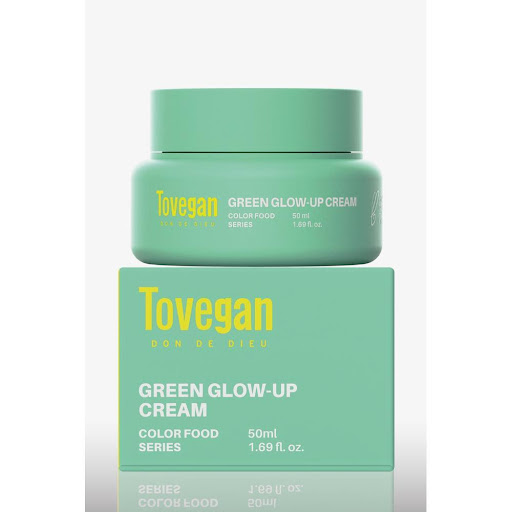 Green Glow Up Cream Tovegan Crema transformable en suero ligero de 50 ml x 1 Esta hidratante calmante en crema se transforma en un suero ligero al contacto con la piel, ofreciendo rápida absorción y máxima eficacia. Formulada con una alta concentración de Centella Asiática (69