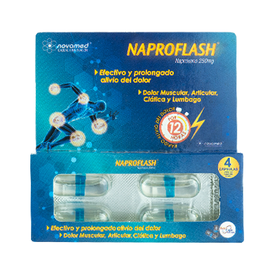 Fracción Naproflash Novamed Blister x250mg x4 und