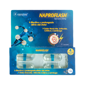 Fracción Naproflash Novamed Blister x250mg x4 und  