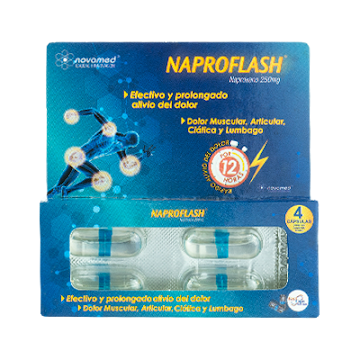 Fracción Naproflash Novamed Blister x250mg x4 und  
