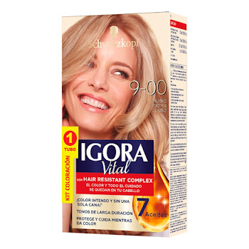 Tinte Igora Vital 9-00 Rubio Extra Claro Caja x 1 und  