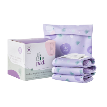 Toallas Intimas Lifepad Reutilizables x 3 und  