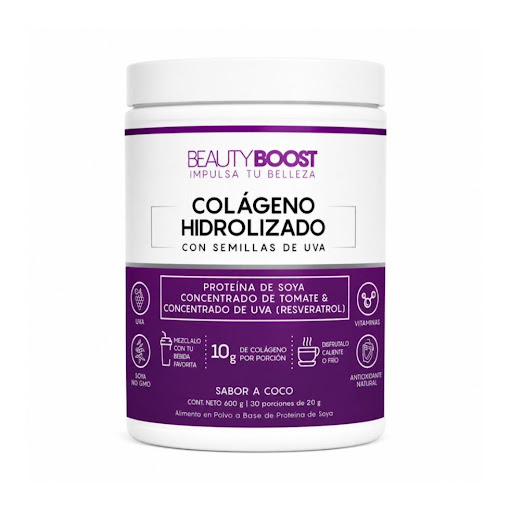 Beauty Boost Colágeno Hidrolizado Con Stevia Sabor Coco 600g VITASEI BEAUTYBOOST Frasco x 1g undefined