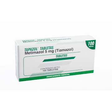 Tapazol Metimazol 5mg Farmacol Caja x 100 Tabletas  