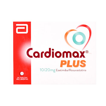 Cardiomax Plus Ezetimiba + Rosuvastatina 10mg/20mg Abbott Caja x 28 Tabletas  