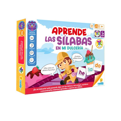 Juegos de Aprendizaje Aprende Las Silabas En Mi Dulceria Ronda Ronda Caja x 1 ¿Qué tan bueno eres para seguir pistas? Diviértete encontrando pistas, aprende a separar por sílabas las palabrasy crea historias en un mundo lleno de mucha aventura y dulzura.Refuerza habilidades: Vi