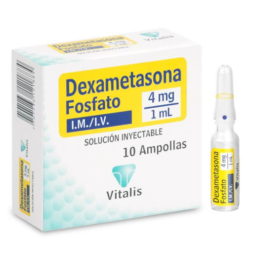 Dexametasona 4mg/1ml Vitalis Caja x 10 Ampollas