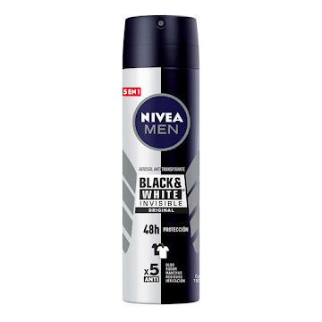 Antitraspirante NIVEA Men Spray Invisible Black & White 48H x150Ml      