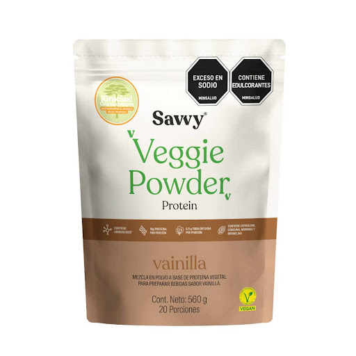 Veggie Powder Savvy Vainilla Doypack 560 gr
