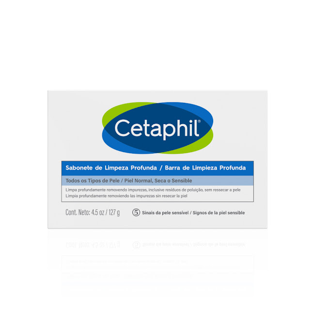 Jabón Barra Cetaphil de Limpieza Profunda Rostro y Cuerpo x 127 gr  