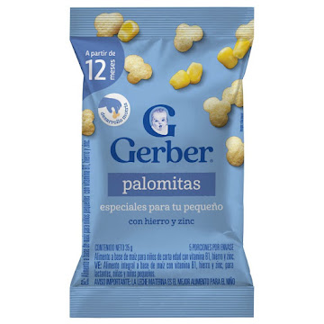 Galletas Gerber Nutripuffs Palomitas Paquete x 35 gr  