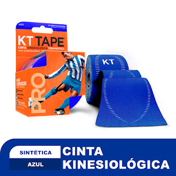 Cinta Kt Deportiva Pro Deportiva Elástica Sintética Azul Pre Cortado x 20 Tiras  
