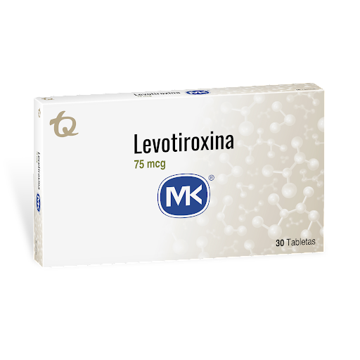 Levotiroxina 75 mcg MK Caja x 30 Tabletas