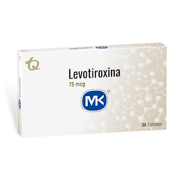 Levotiroxina 75 mcg MK Caja x 30 Tabletas  