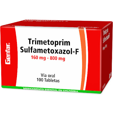 Trimetoprim Sulfametoxazol-F 160mg/800mg Genfar Caja x 100 Tabletas  