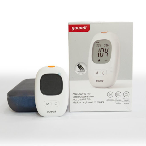 Combo kit glucómetro Yuwell + caja de tirillas, viene el equipo + 25 lancetas con su portalancetas y caja x 50 tirillas, Paq x 1 YUWELL Caja x 1 x Caja x 1 El glucómetro de marca Yuwell está diseñado para la medición cuantitativa de glucosa en sangre humana total, extraída de la yema del dedo (capilar).
Proporciona resultados en 8 segundos y almacena has