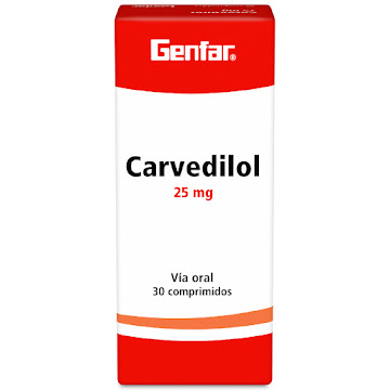 Carvedilol Genfar 25 mg Caja x 30 Comprimidos  