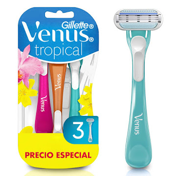Cuchilla de Afeitar Gillette Venus Tropical Paquete x 3 und  