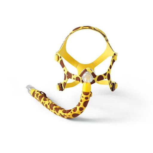 Mascara Nasal Wisp Pediátrica Respironics  x 1 Diseñada especialmente para niños, combina un diseño compacto y divertido con materiales suaves y cómodos. Su estructura incluye estampados amigables y un cojín con ranura de sellado automático que se