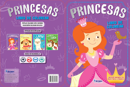 Libro Infantil Princesas De Colorear Y Stickers x 1 und