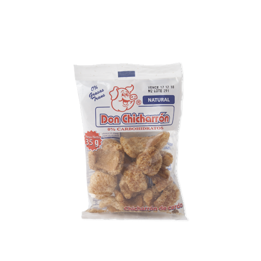 Chicharrones Don Chicharrón Sabor Natural Paquete x 35 gr