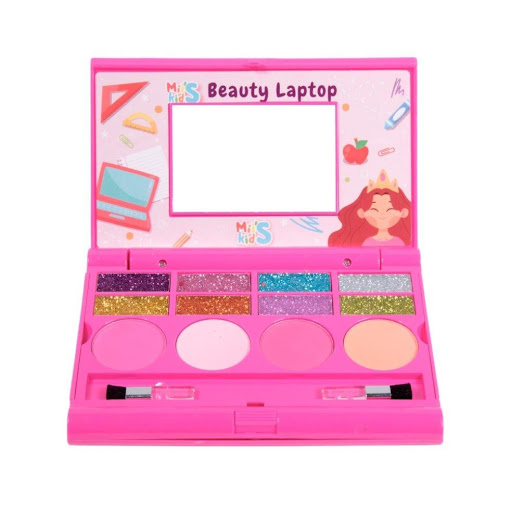 Set De Niña Beauty Laptop Miis Kids MIIS KIDS Laptop x 1 Set de niña con maquillaje en forma de una hermosa laptop para las niñas puedan divertirse