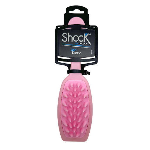 Cepillo Shock Masajeador Para Ducha Rosado x 1 und