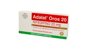 ADALAT OROS 20MG   COMPRIMIDOS CAJA X30COM. BAYER NIFEDIPINO           