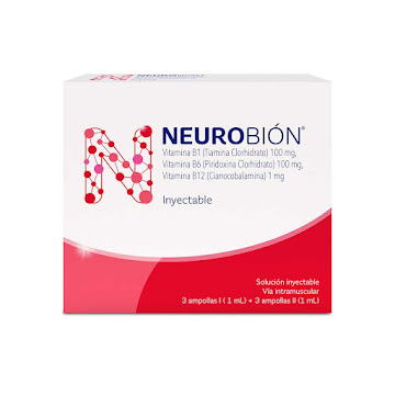 Neurobión Vitamina B1+ Vitamina B6 + Vitamina B12 100mg/100mg/1mg P&G Inyectable Caja x 6 Ampolla  
