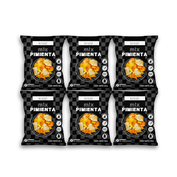 Pasabocas Krost Mix   Papas y Plátanos Sabor Pimienta Bolsa x 6 und 