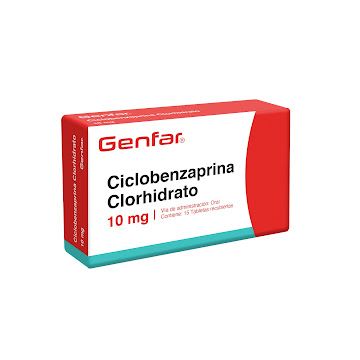 Ciclobenzaprina 10 mg Genfar Caja x 15 Tabletas  