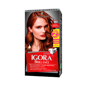 Tinte Igora Brillance 777 Cobrizo Sensación Caja x 1 und  