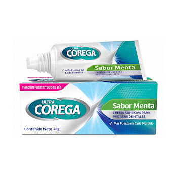 Crema Fijadora Corega para Prótesis Dentales Sabor Menta x 40 gr  