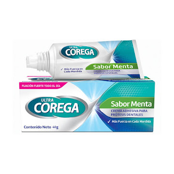 Crema Fijadora Corega para Prótesis Dentales Sabor Menta x 40 gr  