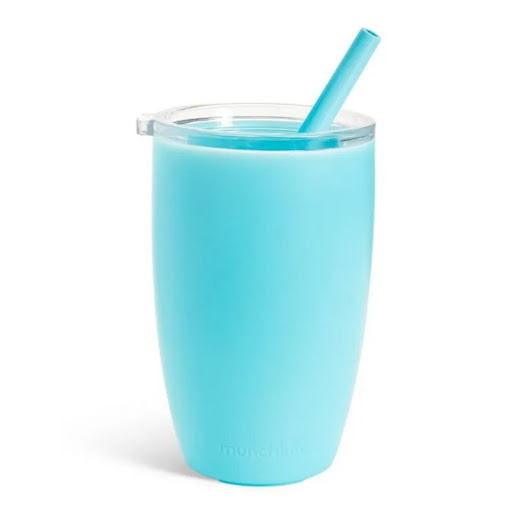 Vaso Pitillo Munchkin Transición Para Bebé 10 Onzas Simple Clean Azul Blíster x 1 und