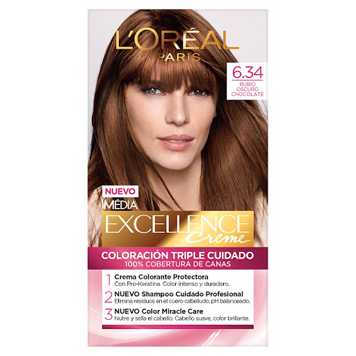 Tinte Loreal Excellence   Tono 6.34 Kit x 1 und