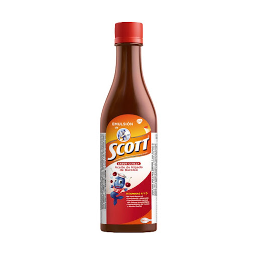 Emulsión de Scott Vitamina A + D3 Haleon Cereza x 180 ml