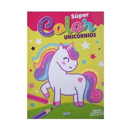 Unicornios. Super Color Ediciones Saldana Libro x 1 
