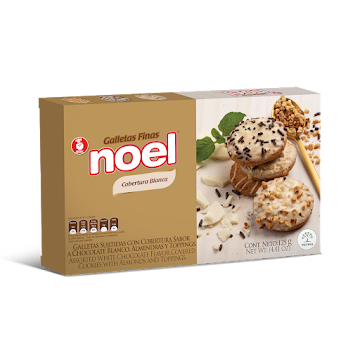 Galleta NOEL Rellena   Surtido Blanca pleg x 125 gramos 