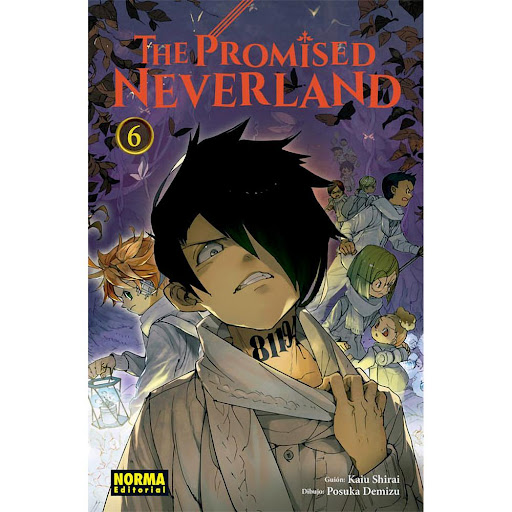 The Promised Neverland No. 6 Editorial Norma Libro x 1.0 THE PROMISED NEVERLAND 6   Autores:Kaiu Shirai  Colecciones:CÓMIC MANGA  Editoriales:NORMA Editorial  Series:THE PROMISED NEVERLAND  ¡NUEVOS PELIGROS E INESPERADOS ALIADOS!   Emma, Ray y los demás han