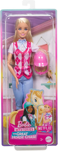 Muñeca Barbie Malibu Equitacion Barbie  x 1 La Muñeca Barbie Malibu Equitación es perfecta para los niños que sueñan con vivir experiencias ecuestres llenas de emoción y estilo. Inspirada en la energía y el espíritu aventurero de Barbie Malibu,
