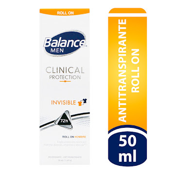 Desodorante Balance For Men Clinical Invisible Roll On x 50 ml  