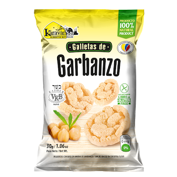 Galletas Karavansay De Garbanzo Sabor Natural Paquete x 30 gr  