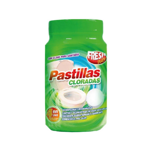 Pastillas Cloradas  Fresh Way Tarro 200 gr x 10 und Cada frasco contiene 10 pastillas cloradas de 20 gramos cada una. Contenido total del producto 200 gramos. 

Fresh Way Pastillas Cloradas son prácticas pastillas de cloro de disolución lenta para el m