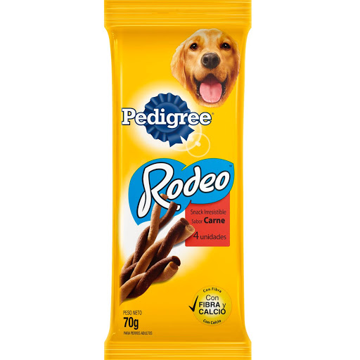 Alimento Para Perro Rodeo Snack Sabor A Carne de 70 gr x 4 und