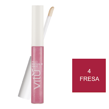 Brillo VITÚ Manteca de   Karité Fresa x6Ml                               